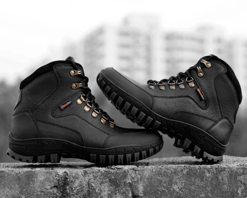 Bacca Bucci Black Ridge Water Resistant Boots for Biking and Fashion for Men | Best Price UAE